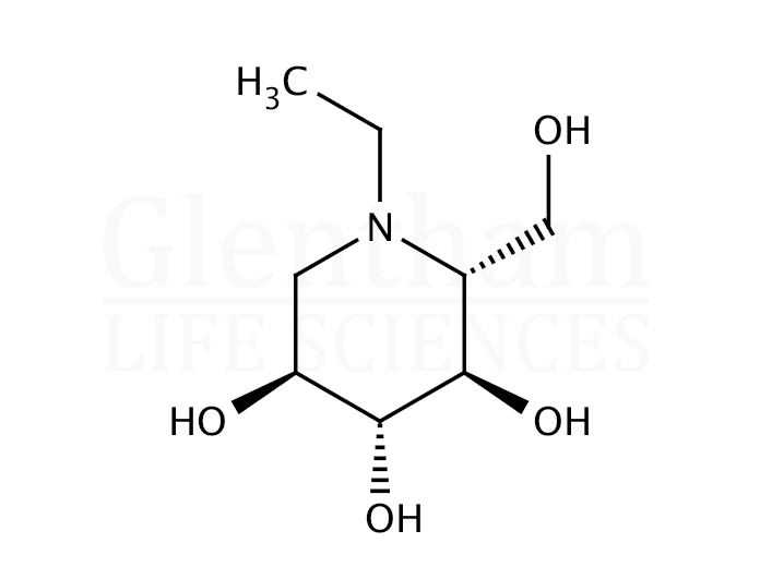 N-Ethyldeoxynojirimycin hydrochloride Structure