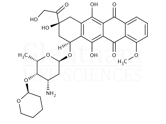 Structure for Pirarubicin (72496-41-4)
