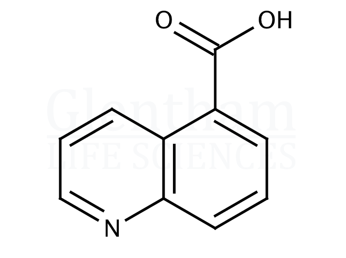 Structure for Quinoline-5-carboxylic acid (7250-53-5)