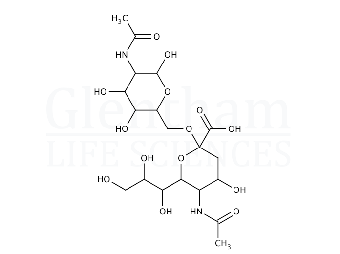 Structure for 2-Acetamido-2-deoxy-6-O-sialyl-D-galactopyranoside