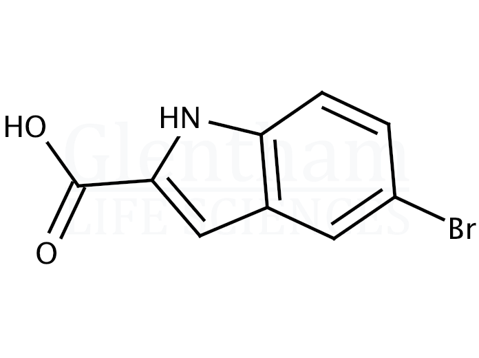 5-Bromoindole-2-carboxylic acid Structure