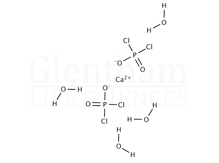 Phosphocholine chloride calcium salt tetrahydrate Structure