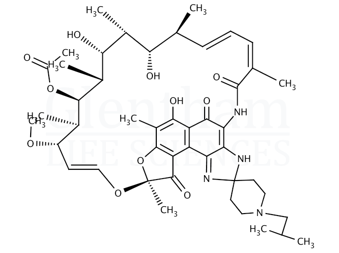 Structure for Rifabutin (72559-06-9)