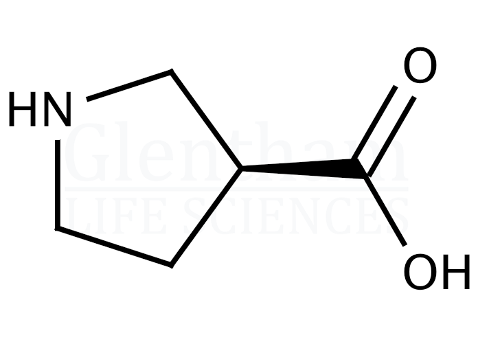 (S)-(+)-Pyrrolidine-3-carboxylic acid Structure
