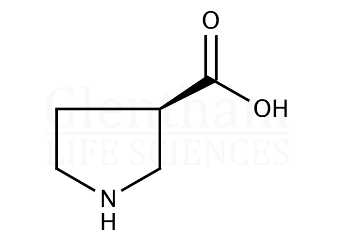 (R)-(-)-Pyrrolidine-3-carboxylic acid Structure
