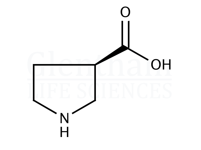 Structure for (R)-(-)-Pyrrolidine-3-carboxylic acid