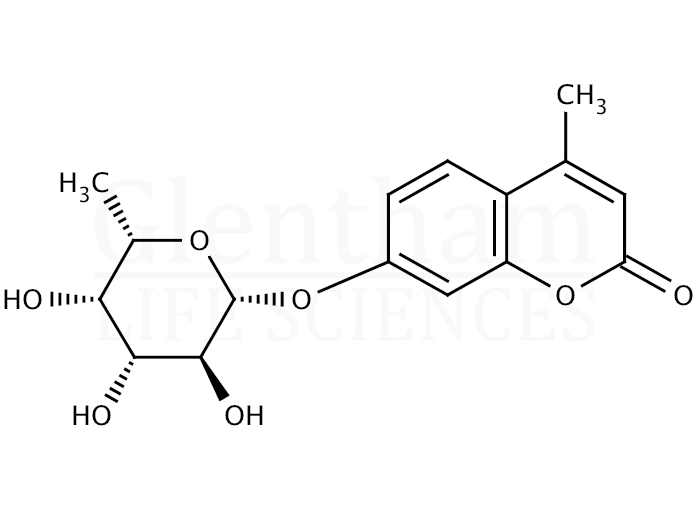 4-Methylumbelliferyl b-L-fucopyranoside Structure