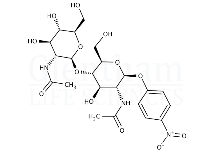 4-Nitrophenyl N,N''-diacetyl-b-D-chitobioside Structure