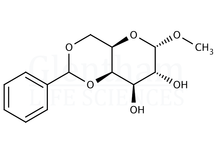 Methyl 4,6-O-benzylidene-a-D-galactopyranoside Structure