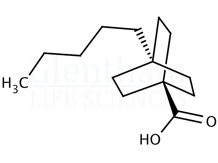 4-Pentylbicyclo[2.2.2]octane-1-carboxylic acid  Structure