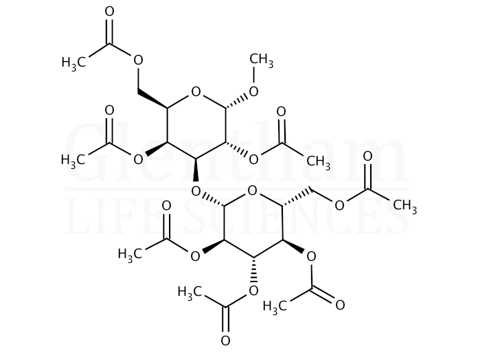 Methyl a-D-laminarabioside heptaacetate Structure
