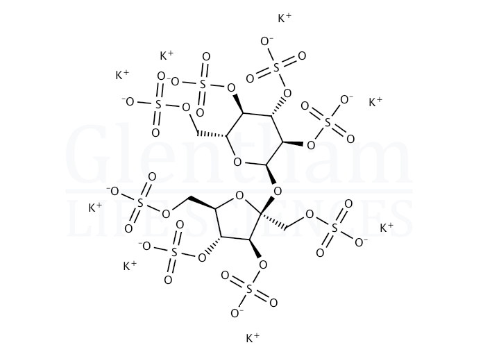 Sucrose octasulfate potassium salt, 98% Structure