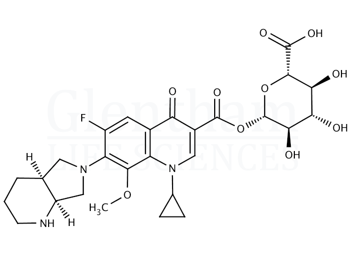rac cis-moxifloxacin acyl-b-D-glucuronide Structure