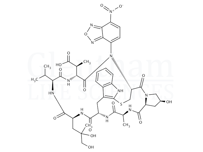 N-(7-Nitrobenzofurazan-4-yl)phallacidin Structure