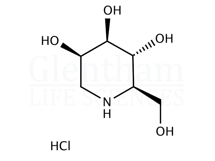 Structure for 1-Deoxymannojirimycin hydrochloride