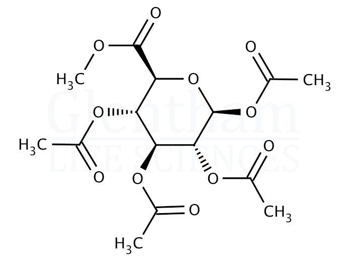Methyl 1,2,3,4-tetra-O-acetyl-β-D-glucuronate Structure