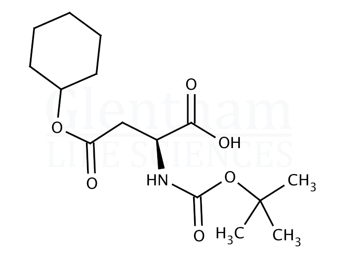 Structure for Boc-Asp(OcHx)-OH   (73821-95-1)
