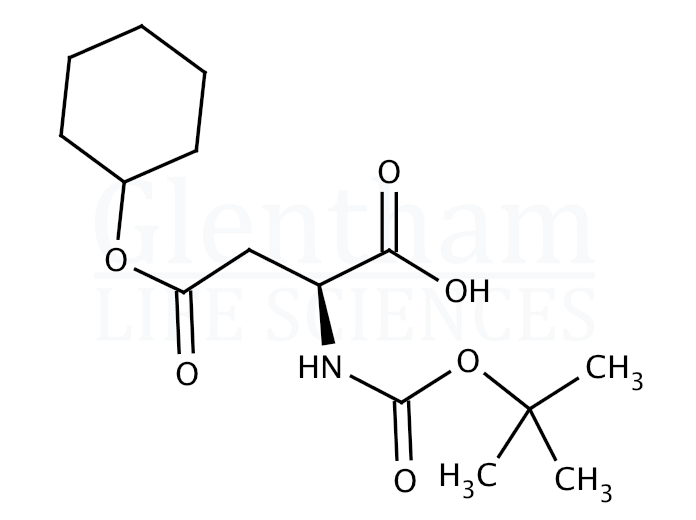 Boc-Asp(OcHx)-OH   Structure