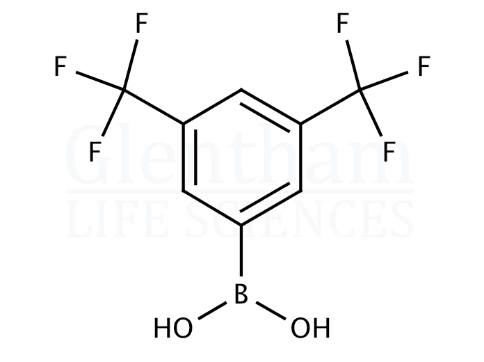 3,5-Bis-trifluoromethylphenylboronic acid Structure