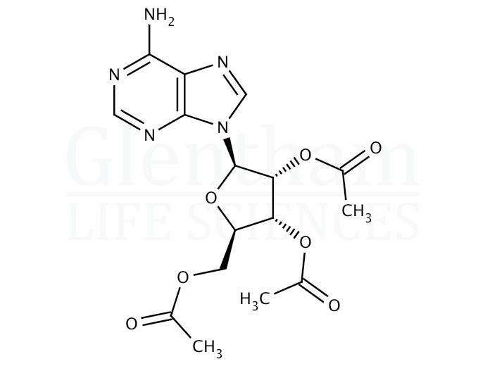 2'',3'',5''-Tri-O-acetyl-D-adenosine Structure