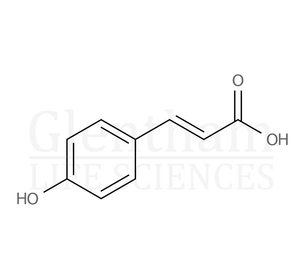p-Hydroxy-cinnamic acid Structure