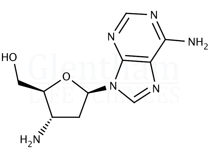 3''-Amino-2'',3''-dideoxyadenosine Structure