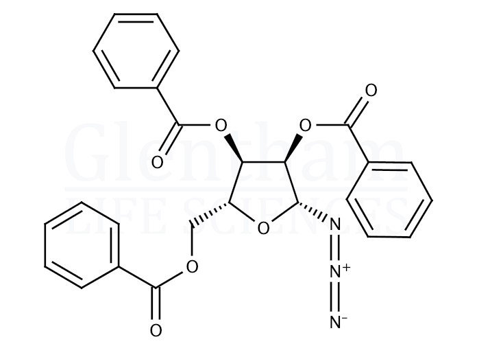 Structure for 2,3,5-Tri-O-benzoyl-b-D-ribofuranosyl azide