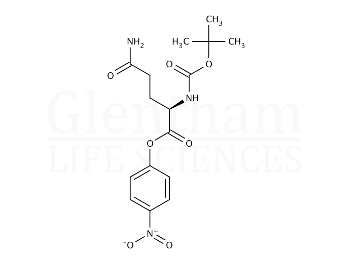 Structure for Boc-D-glutamine 4-nitrophenyl ester