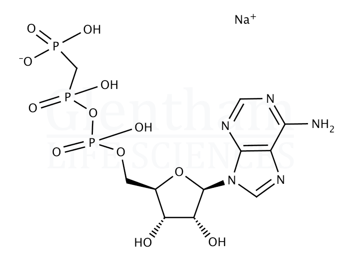 Structure for β,γ-Methyleneadenosine 5′-triphosphate disodium salt