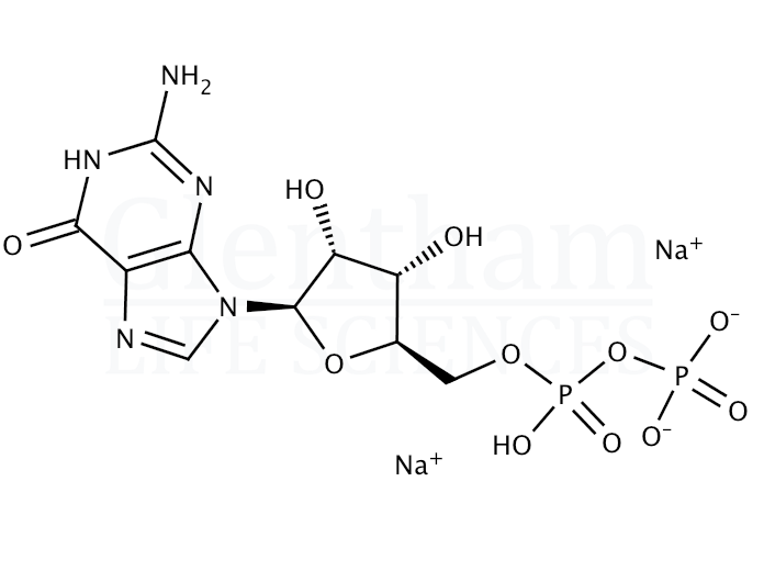 Guanosine 5''-diphosphate disodium salt Structure