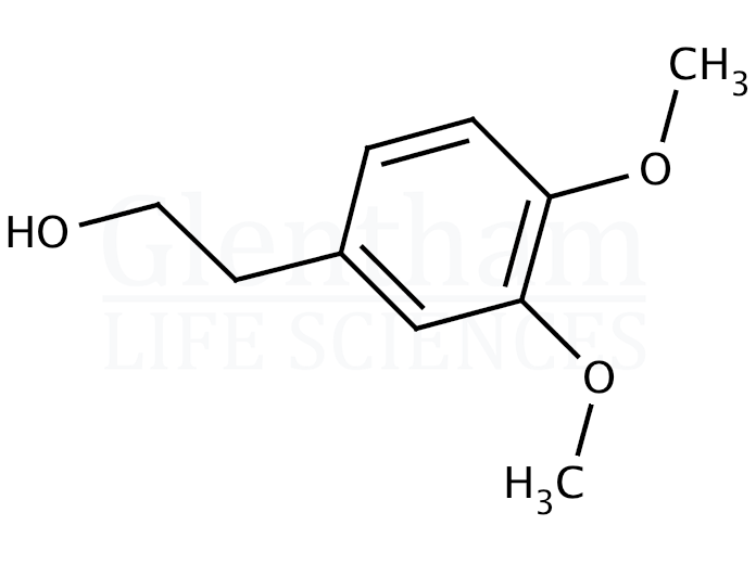 Structure for  3,4-Dimethoxyphenethyl alcohol  (7417-21-2)