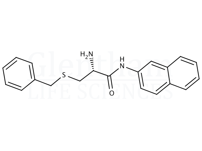 Structure for  S-Benzyl-L-cysteine beta-naphthylamide  (7436-63-7)