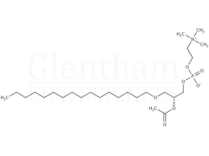 Structure for β-Acetyl-γ-O-hexadecyl-L-α-phosphatidylcholine