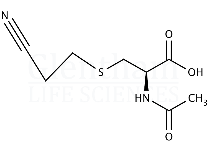 Structure for N-Acetyl-S-(2-cyanoethyl)-L-cysteine (ammonium salt)