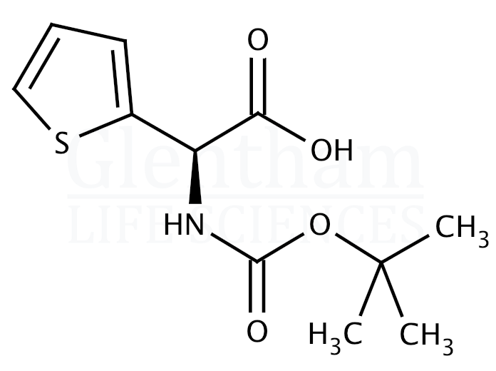 Boc-(R)-2-thienylglycine   Structure