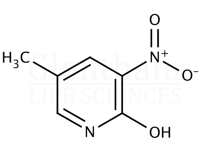 2-Hydroxy-3-nitro-5-picoline (2-Hydroxy-5-methyl-3-nitropyridine) Structure