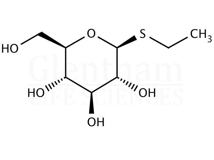 Ethyl b-D-thioglucopyranoside Structure