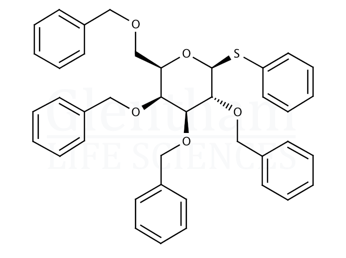 Phenyl 2,3,4,6-tetra-O-benzyl-b-D-thiogalactopyranoside Structure