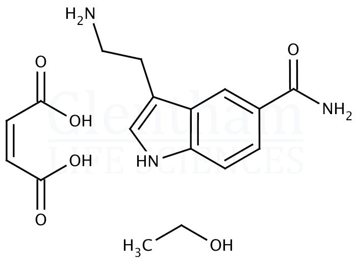 5-Carboxamidotryptamine maleate salt Structure