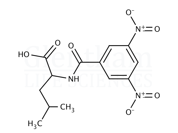 N-(3,5-Dinitrobenzoyl)-DL-leucine   Structure