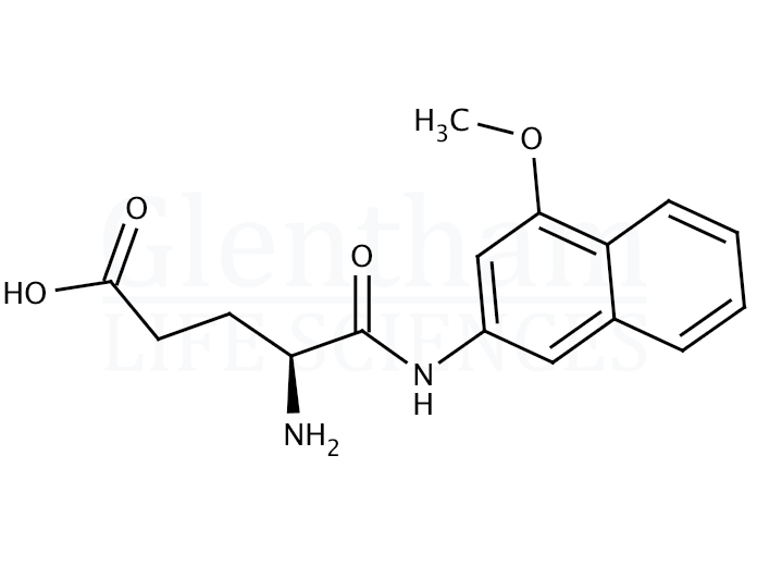 L-Glutamic acid alpha-4-methoxy-beta-naphthylamide Structure