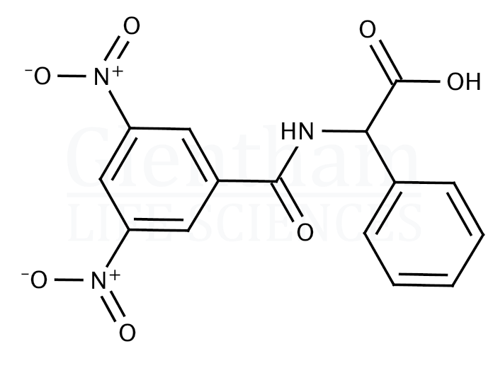 N-(3,5-Dinitrobenzoyl)-DL-α-phenylglycine   Structure