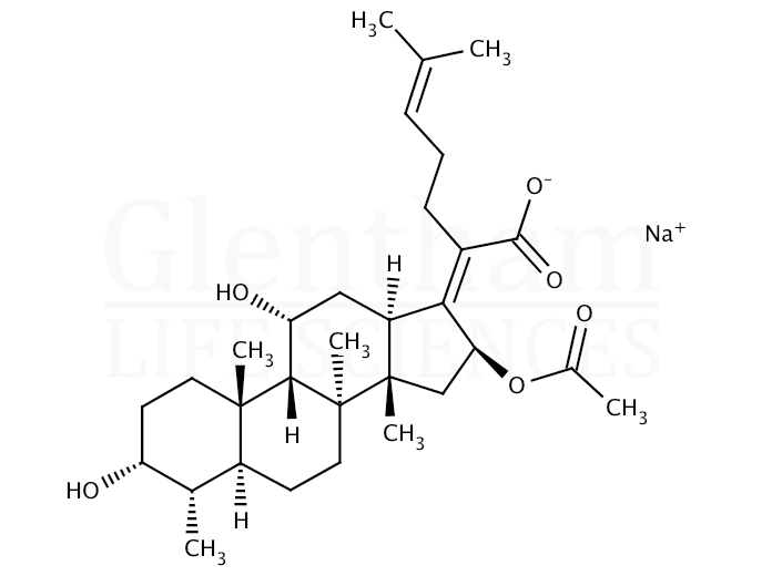 Structure for Fusidic acid sodium salt