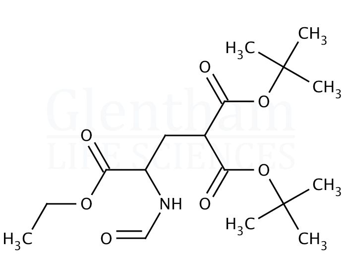Structure for N-Formyl γ-Carboxyglutamic acid γ,γ-di-t-butyl 3-ethyl ester