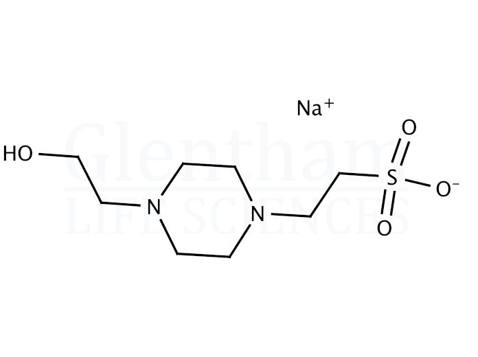 HEPES sodium salt, 1M solution Structure