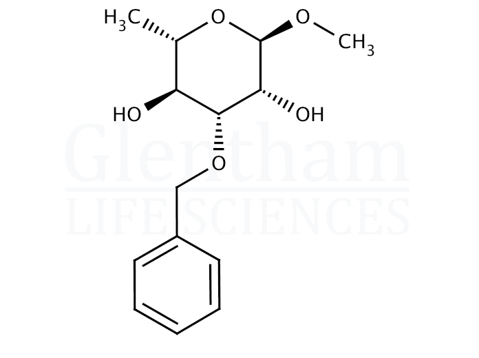 Methyl 3-O-benzyl-a-L-rhamnopyranoside Structure