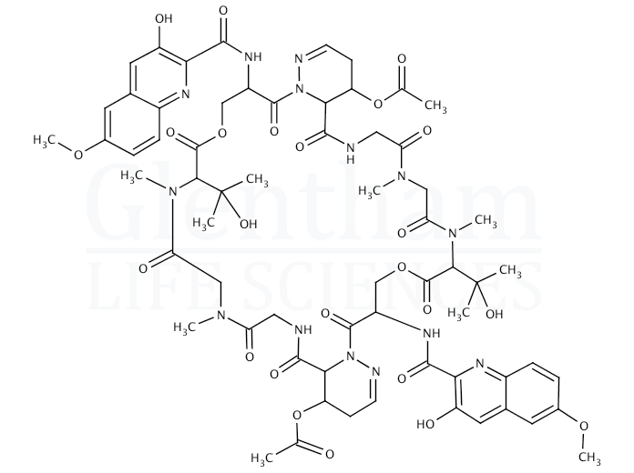 Structure for  Luzopeptin A  (75580-37-9)