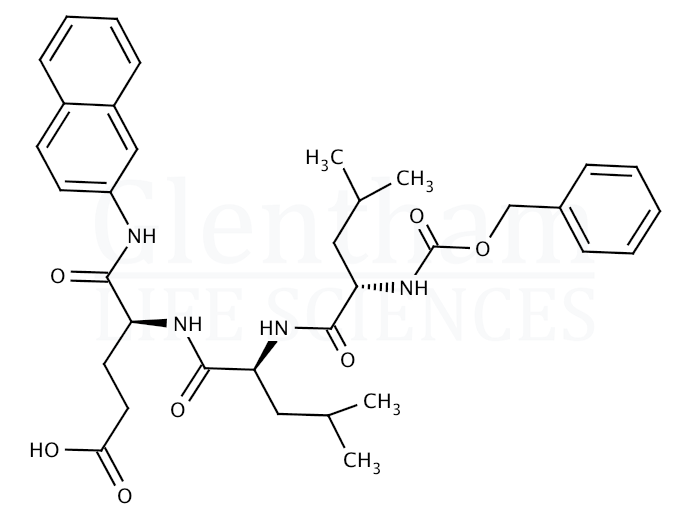 Z-Leu-Leu-Glu β-naphthylamide Structure