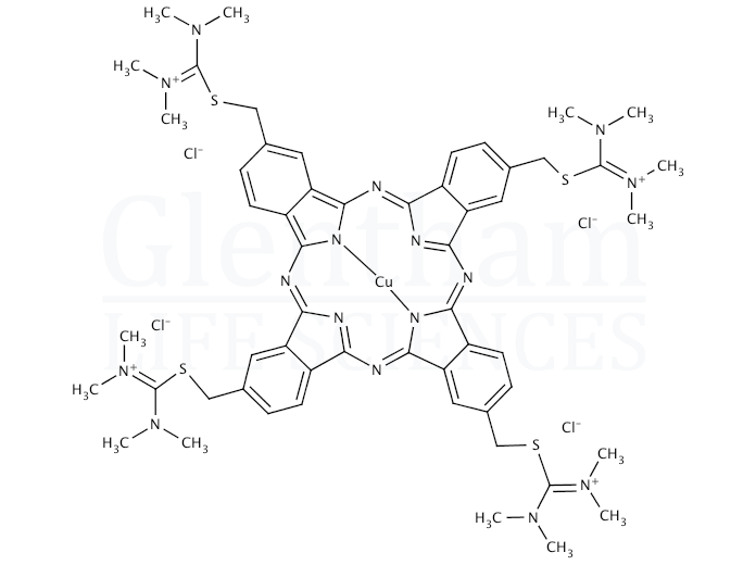 Structure for Alcian Blue, 1% solution in 3% acetic acid, pH 2.5