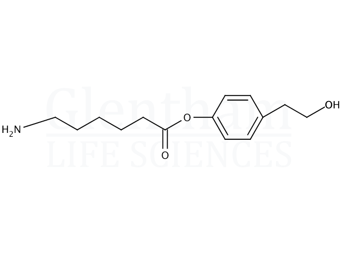 Structure for 3-(4-(6-Aminocaproyloxy)phenyl)propionic acid (760127-60-4)